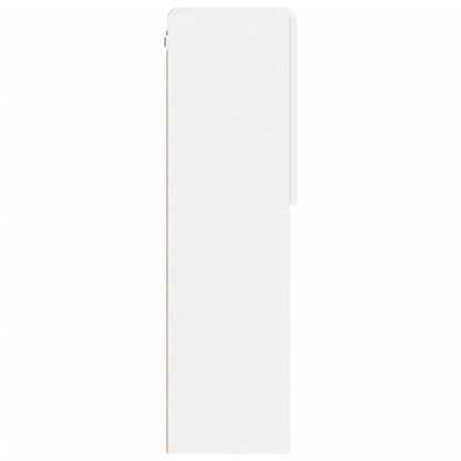 TV Cabinet with LED Lights White 40.5x30x102 cm