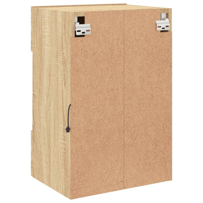 TV Wall Cabinet with LED Lights Sonoma Oak 40x30x60,5 cm