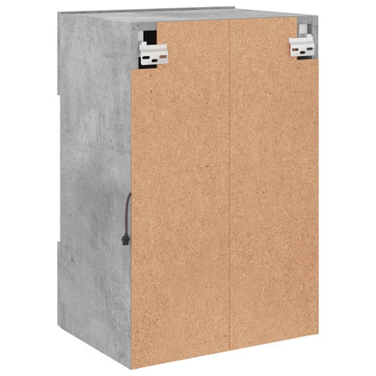 TV Wall Cabinet with LED Lights Concrete Grey 40x30x60,5 cm