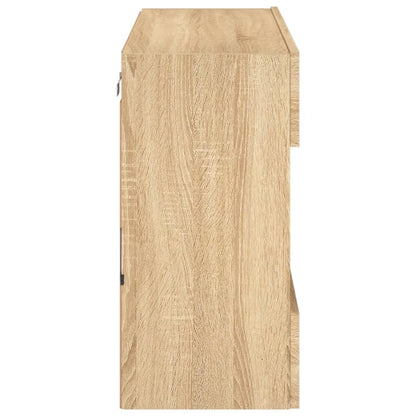 TV Wall Cabinet with LED Lights Sonoma Oak 78,5x30x60,5 cm