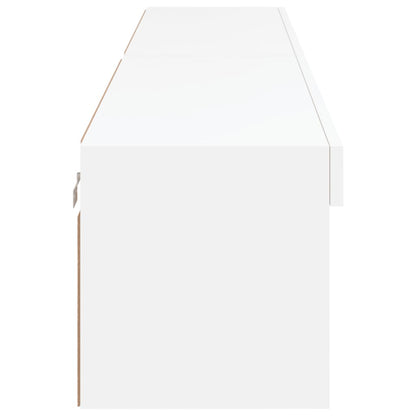 TV Cabinets with LED Lights 2 pcs White 100x30x30 cm