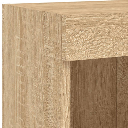 TV Cabinets with LED Lights 2 pcs Sonoma Oak 100x30x30 cm