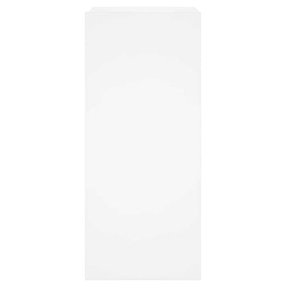 TV Wall Cabinet with LED Lights White 30.5x35x70 cm