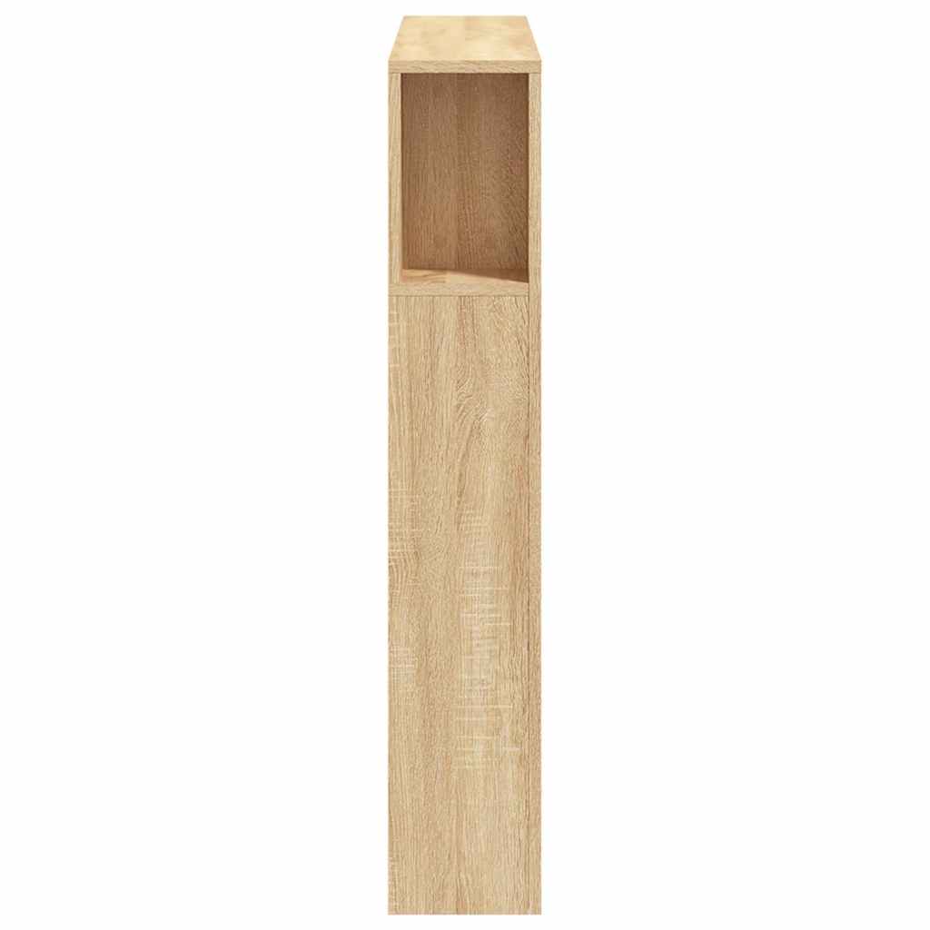 LED Headboard Sonoma Oak 100x18,5x103,5 cm Engineered Wood