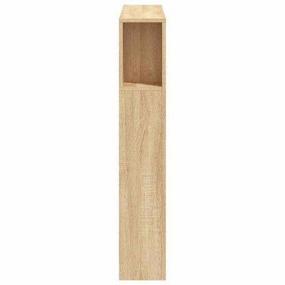 LED Headboard Sonoma Oak 100x18,5x103,5 cm Engineered Wood