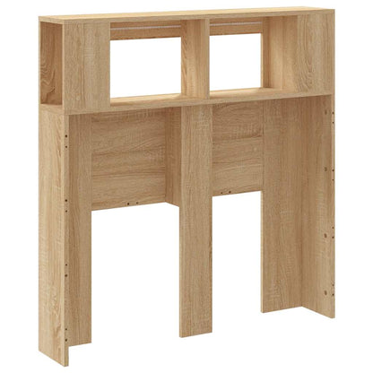 LED Headboard Sonoma Oak 100x18,5x103,5 cm Engineered Wood