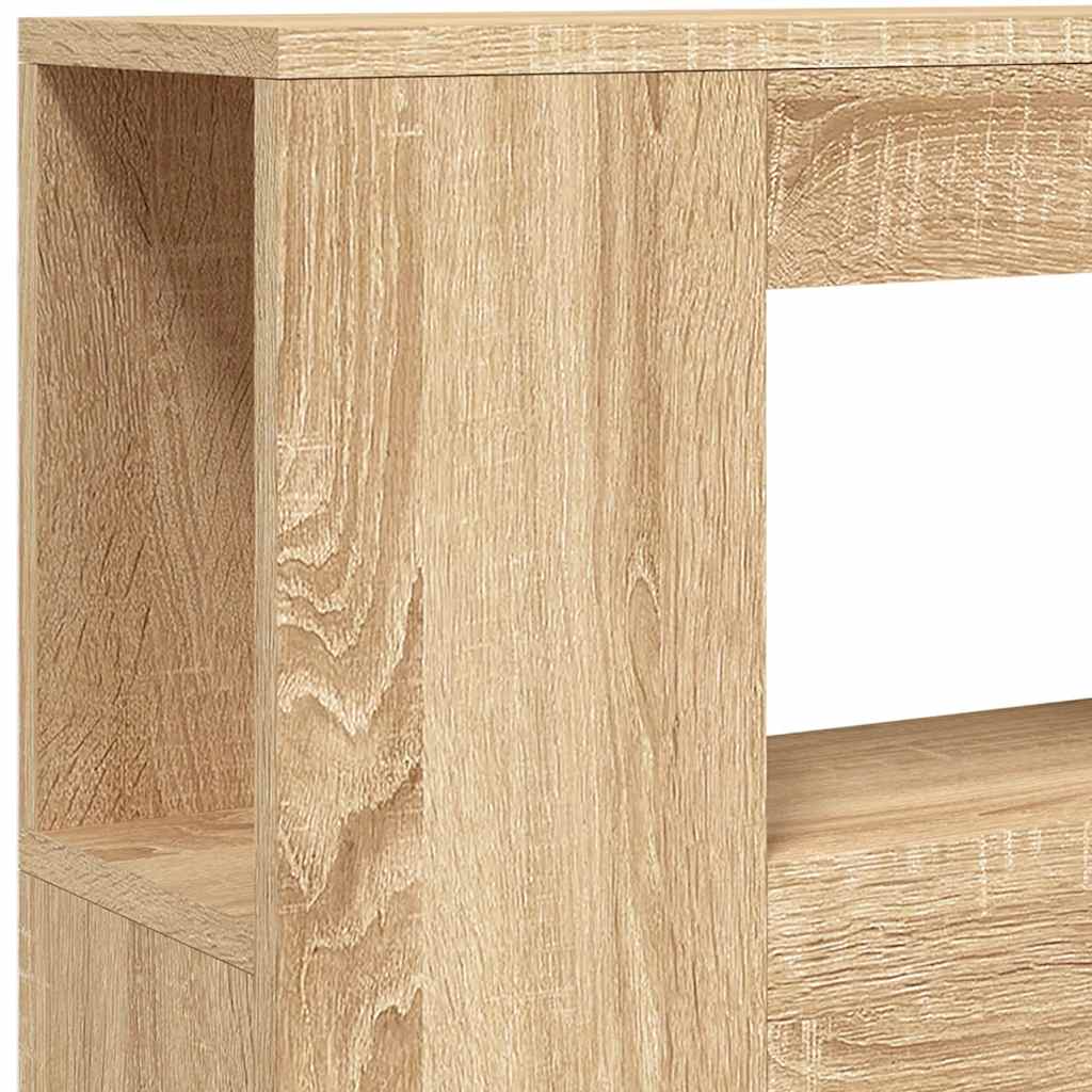 LED Headboard Sonoma Oak 100x18,5x103,5 cm Engineered Wood