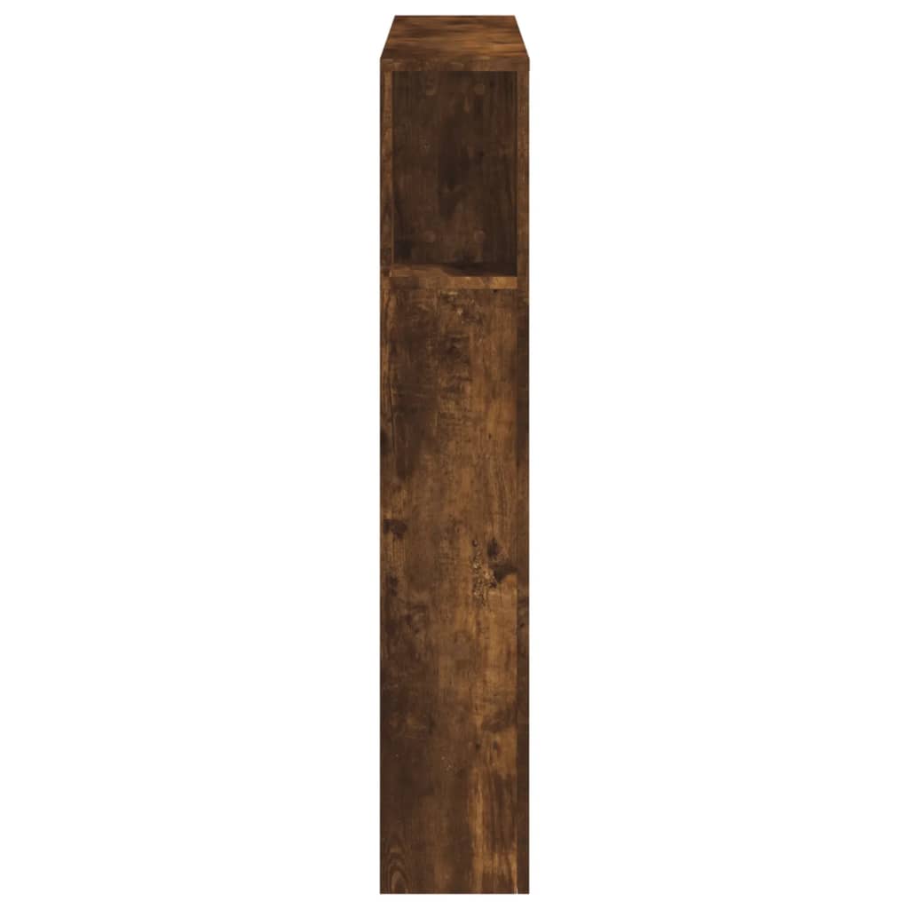 LED Headboard Smoked Oak 100x18,5x103,5 cm Engineered Wood