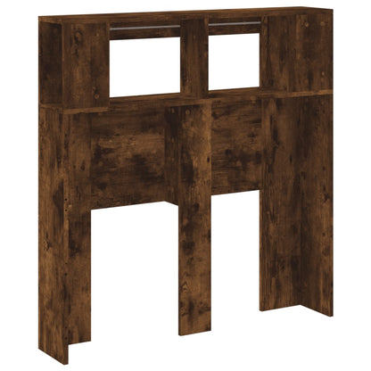 LED Headboard Smoked Oak 100x18,5x103,5 cm Engineered Wood