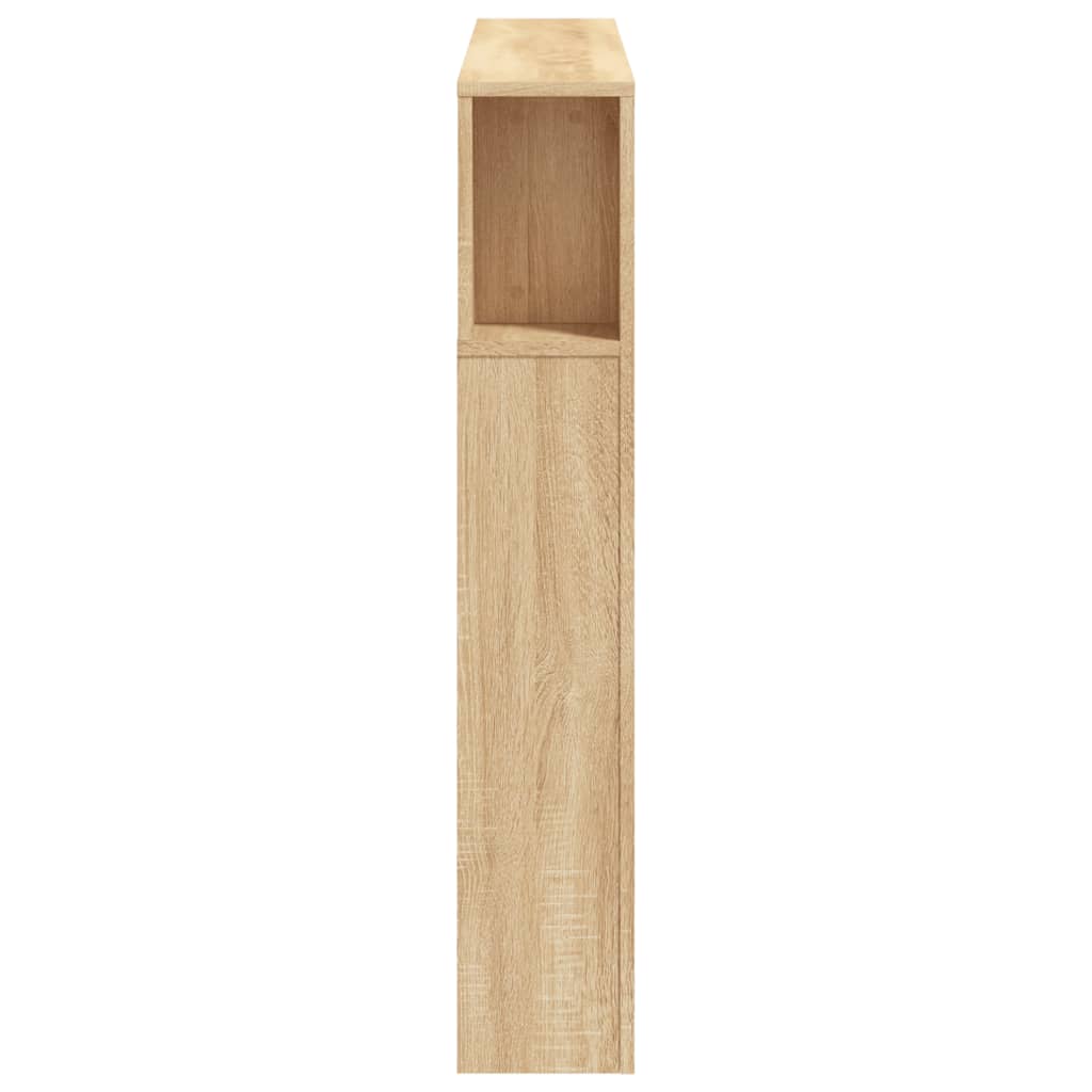 LED Headboard Sonoma Oak 120x18,5x103,5 cm Engineered Wood