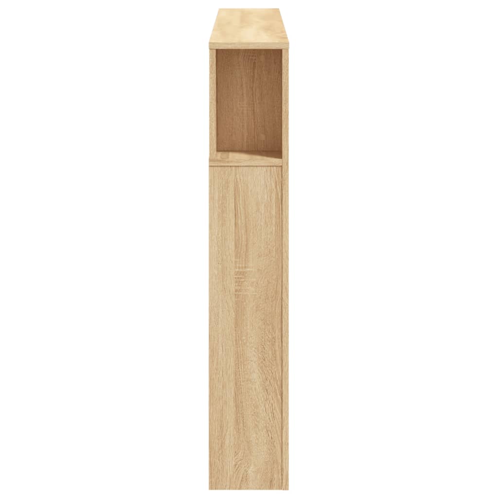 LED Headboard Sonoma Oak 140x18,5x103,5 cm Engineered Wood