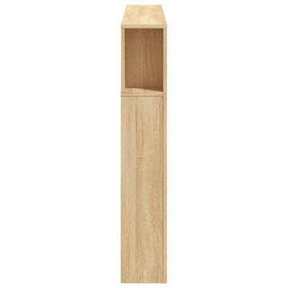 LED Headboard Sonoma Oak 140x18,5x103,5 cm Engineered Wood
