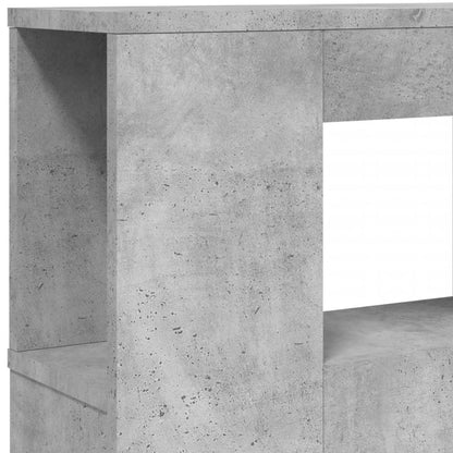 LED Headboard Concrete Grey 140x18,5x103,5 cm Engineered Wood