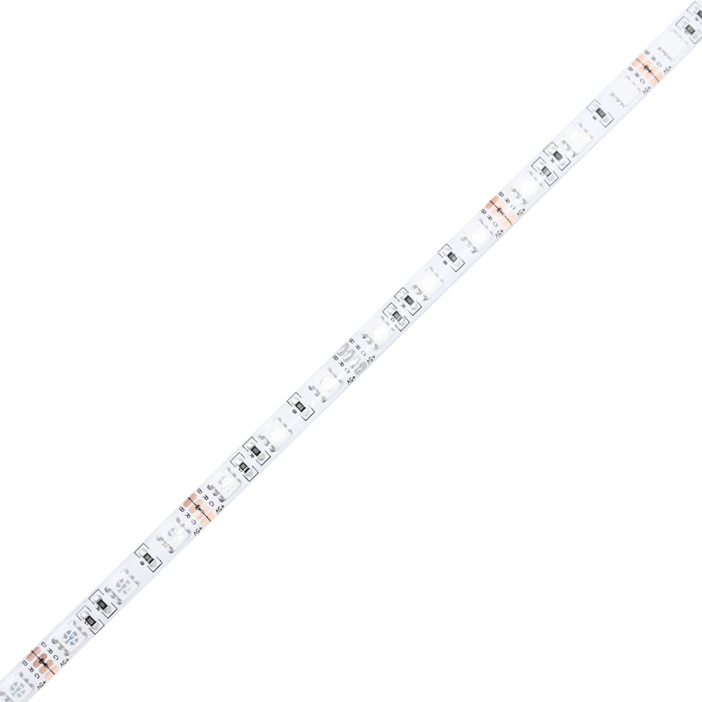 LED Headboard Black 180x18.5x103.5 cm Engineered Wood