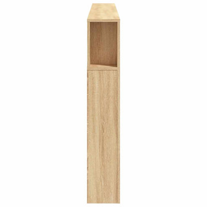 LED Headboard Sonoma Oak 200x18,5x103,5 cm Engineered Wood