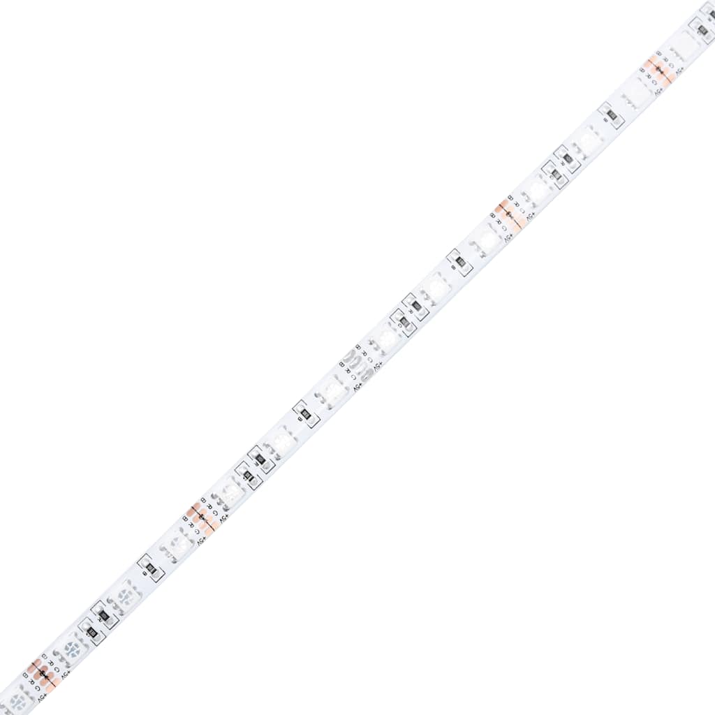 LED Headboard Sonoma Oak 220x18.5x103.5 cm Engineered Wood