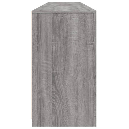 Sideboard with LED Lights Grey Sonoma 181,5x37x67 cm