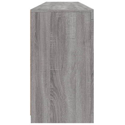 Sideboard with LED Lights Grey Sonoma 162x37x67 cm