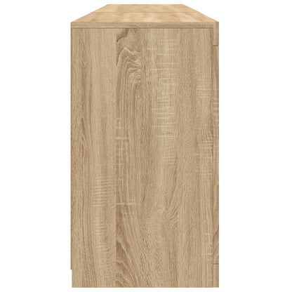 Sideboard with LED Lights Sonoma Oak 181.5x37x67 cm