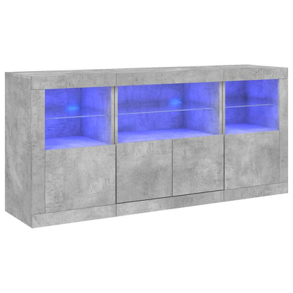 Sideboard | Concrete grey | Engineered wood, glass | Medium | Sideboard