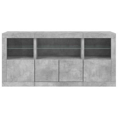 Sideboard | Concrete grey | Engineered wood, glass | Medium | Sideboard