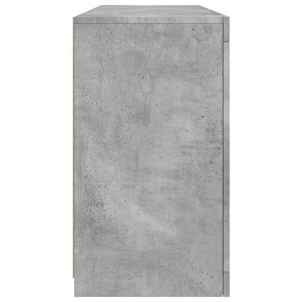 Sideboard | Concrete grey | Engineered wood, glass | Medium | Sideboard