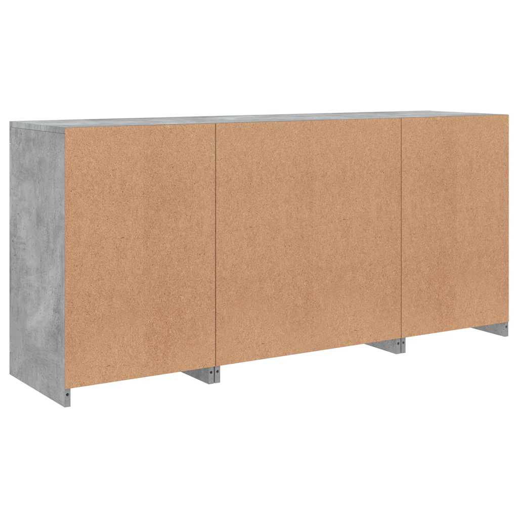 Sideboard | Concrete grey | Engineered wood, glass | Medium | Sideboard