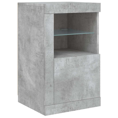 Sideboard | Concrete grey | Engineered wood, glass | Medium | Sideboard