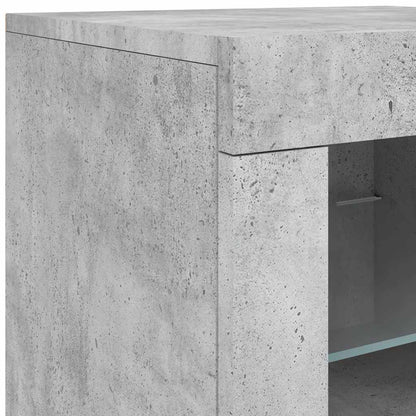 Sideboard | Concrete grey | Engineered wood, glass | Medium | Sideboard