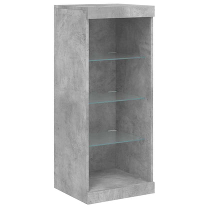 Sideboards with LED Lights 3 pcs Concrete Grey Engineered Wood