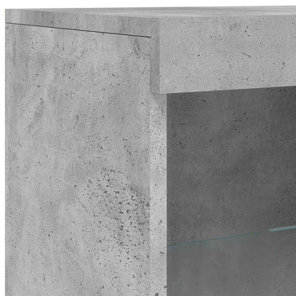 Sideboards with LED Lights 3 pcs Concrete Grey Engineered Wood