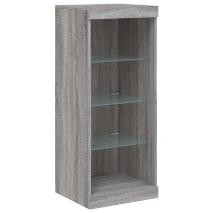 Sideboards with LED Lights 3 pcs Grey Sonoma Engineered Wood