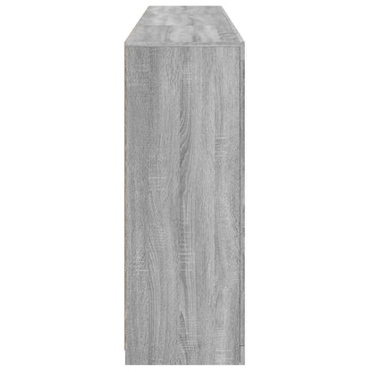 Sideboard with LED Lights Grey Sonoma 181.5x37x100 cm
