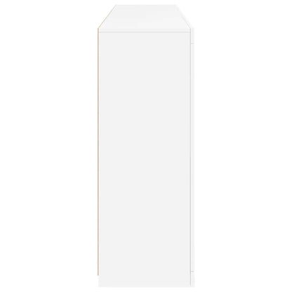 Sideboard with LED Lights White 162x37x100 cm