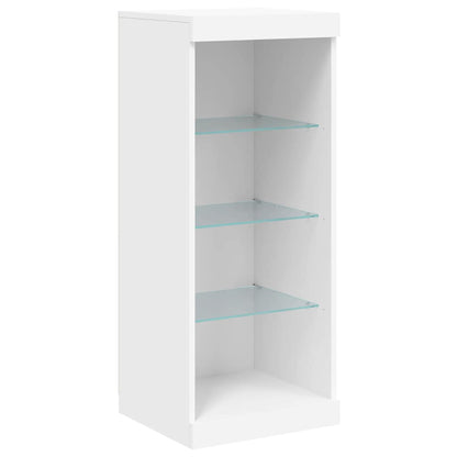 Sideboard with LED Lights White 162x37x100 cm