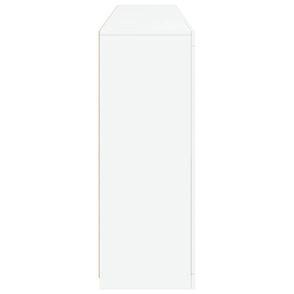 Sideboard with LED Lights White 181.5x37x100 cm