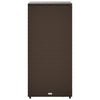 Garden Storage Cabinet Brown 50x55x115 cm Poly Rattan