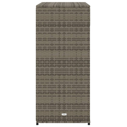 Garden Storage Cabinet Grey 105x55x113 cm Poly Rattan