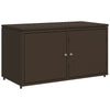 Garden Storage Cabinet Brown 110x55x60.5 cm Poly Rattan