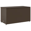 Garden Storage Cabinet Brown 110x55x60.5 cm Poly Rattan