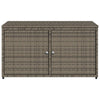 Garden Storage Cabinet Grey 110x55x60.5 cm Poly Rattan