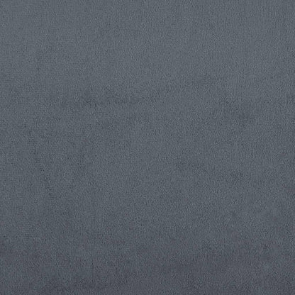 Bed Frame "Dover" Dark Gray 39.4"x74.8" Velvet
