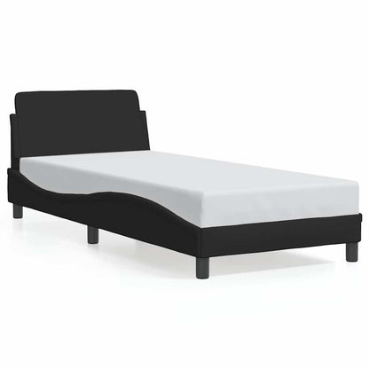 Bed Frame "Dover" Black 90x190 cm Single Fabric