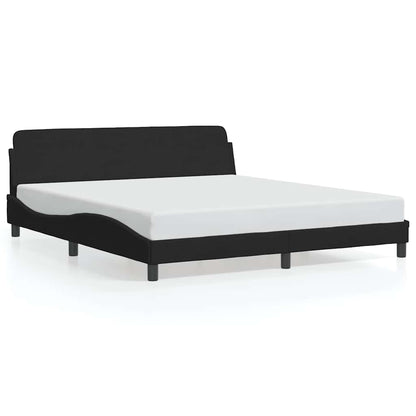 Bed Frame "Dover" Black 180x200 cm Super King Velvet