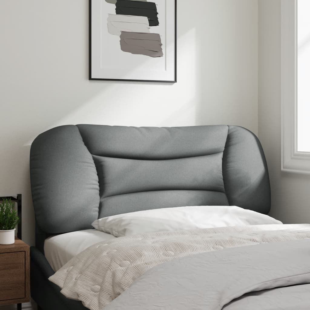 Headboard Cushion "Hvar" Light Gray 39.4" Fabric