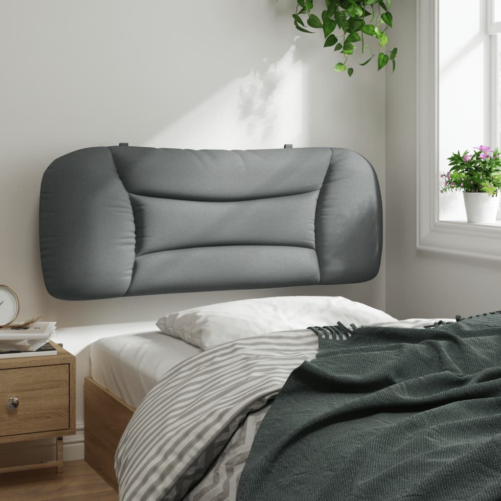 Headboard Cushion "Hvar" Light Gray 39.4" Fabric