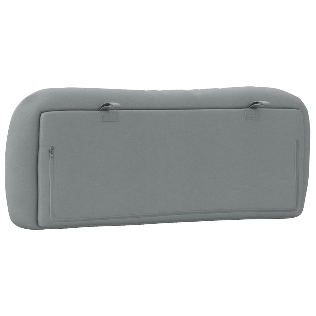 Headboard Cushion "Hvar" Light Gray 39.4" Fabric
