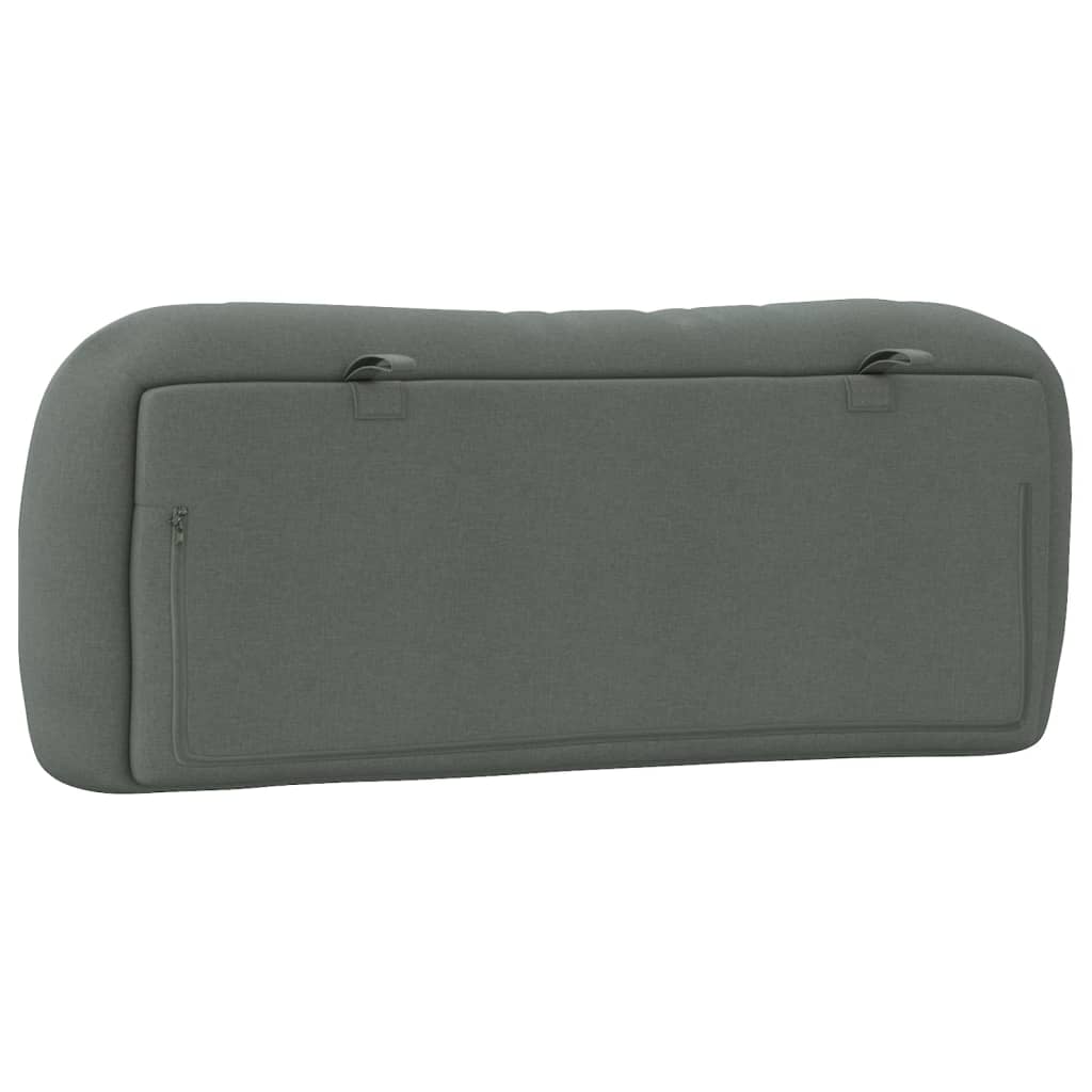 Headboard Cushion "Hvar" Dark Gray 39.4" Fabric