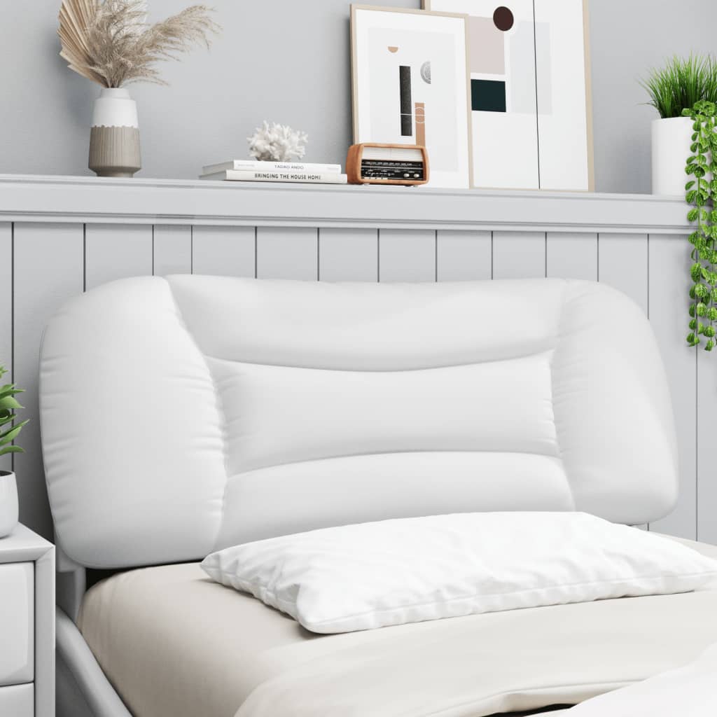 Headboard Cushion "Hvar" White 39.4" Faux Leather