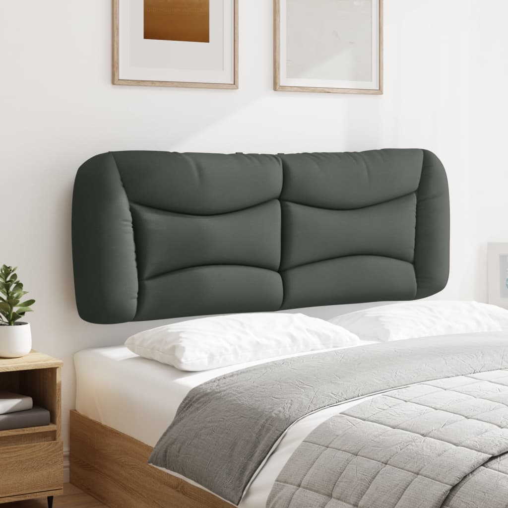 Headboard Cushion "Hvar" Dark Gray 53.9" Fabric
